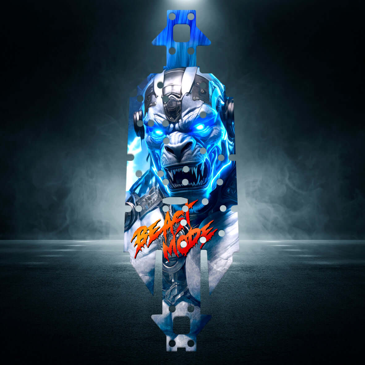 ARRMA TYPHON / NOTORIOUS 6S v5 " BEAST MODE BLUE" chassis protector skin - BASHER SKINZ