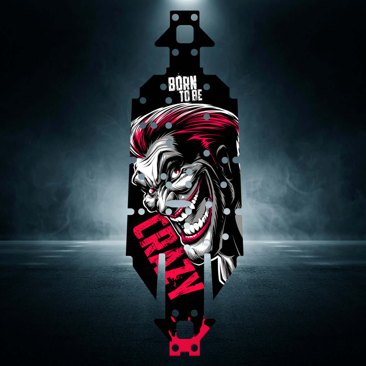 ARRMA TYPHON / NOTORIOUS 6S v5 " BORN TO BE CRAZY" chassis protector skin - BASHER SKINZ