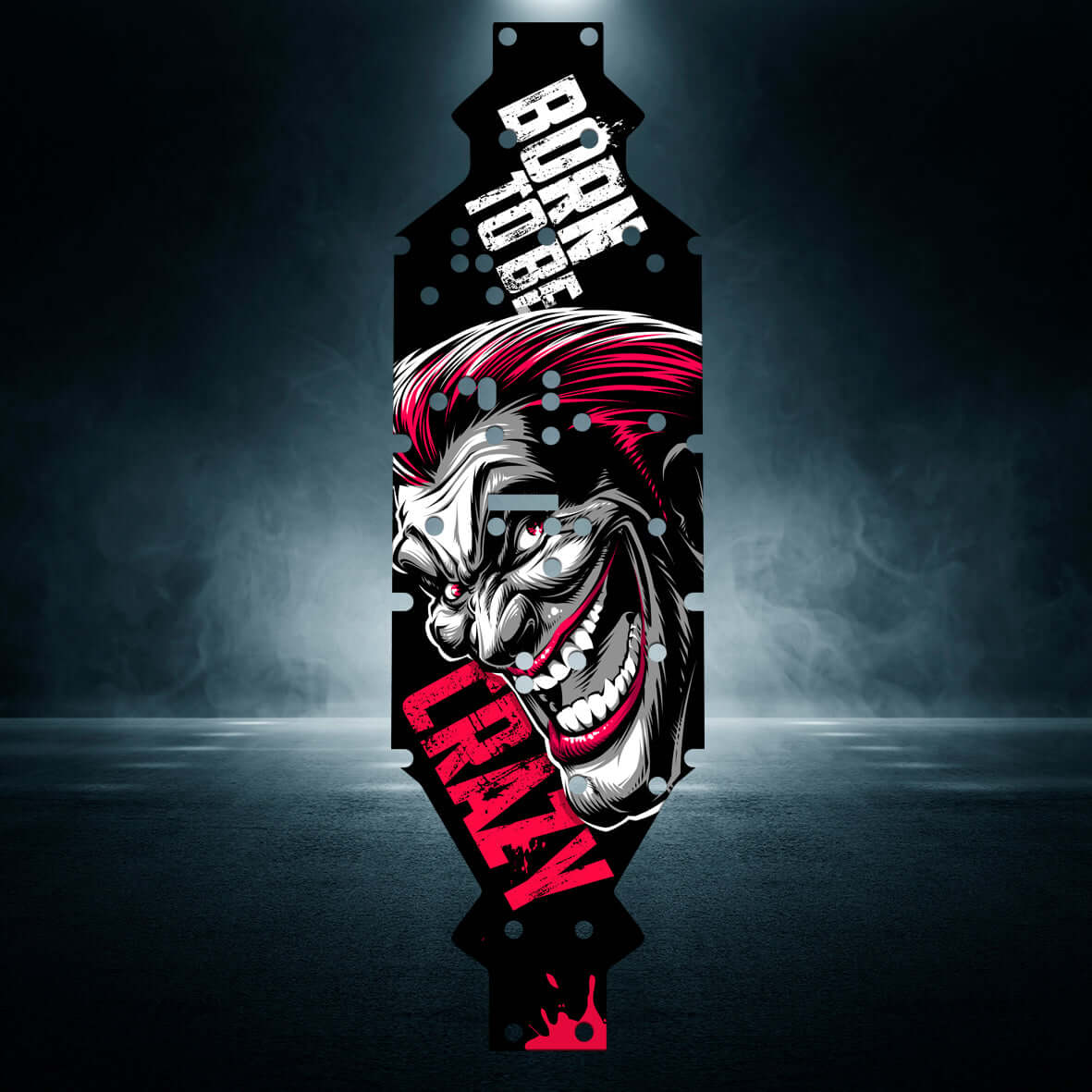 FTX DR8 "BORN TO BE CRAZY" chassis protector skin - BASHER SKINZ