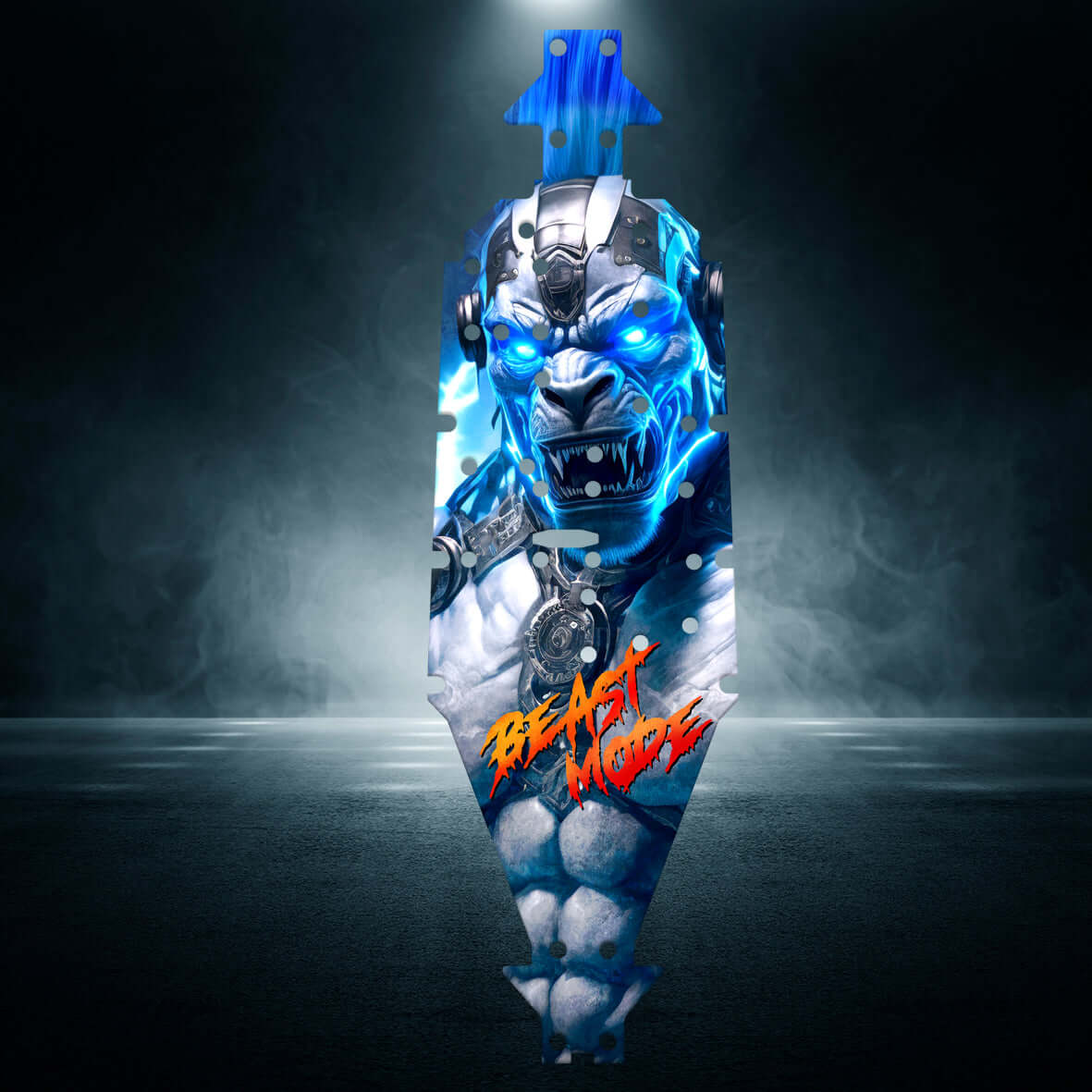 KRATON 6S BLX "BEAST MODE BLUE" chassis protector skin - BASHER SKINZ