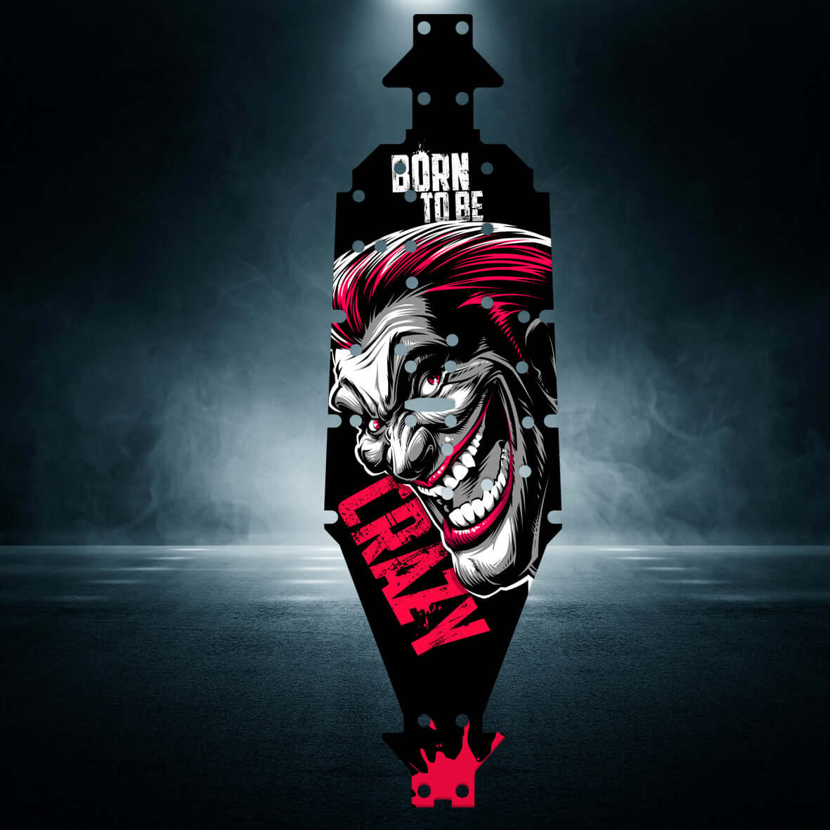KRATON 6S BLX "BORN TO BE CRAZY" chassis protector skin - BASHER SKINZ
