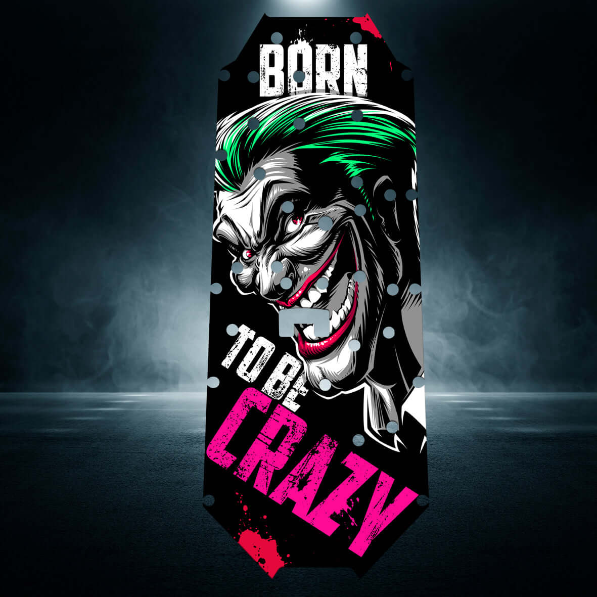 MOJAVE 6S / FIRETEAM 6S "BORN TO BE CRAZY GREEN" chassis protector skin - BASHER SKINZ