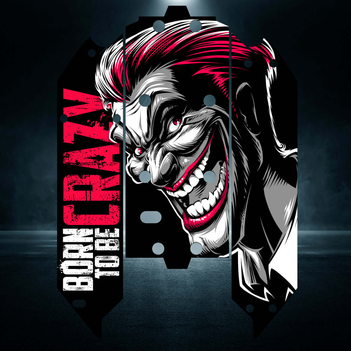 TRAXXAS MAXX compatible "BORN TO BE CRAZY" chassis protector skin - BASHER SKINZ