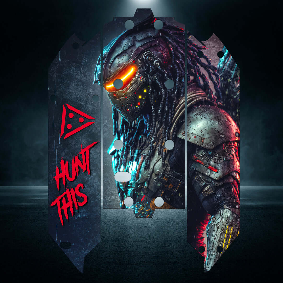TRAXXAS MAXX compatible "HUNT THIS" chassis protector skin - BASHER SKINZ