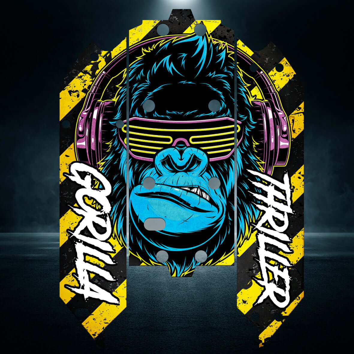 TRAXXAS MAXX compatible "THRILLER GORILLA" chassis protector skin - BASHER SKINZ
