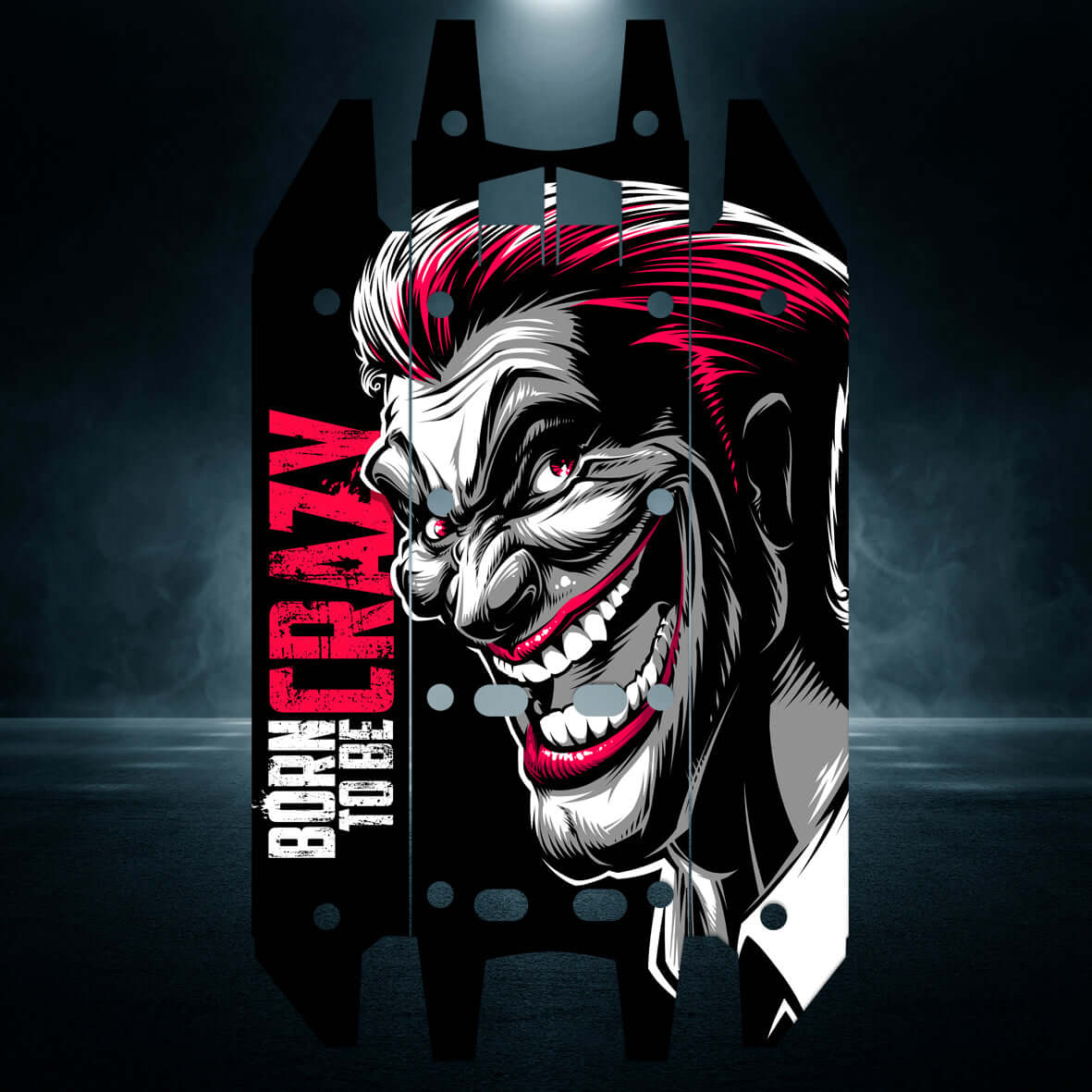 TRAXXAS XRT compatible "BORN TO BE CRAZY" chassis protector skin - BASHER SKINZ